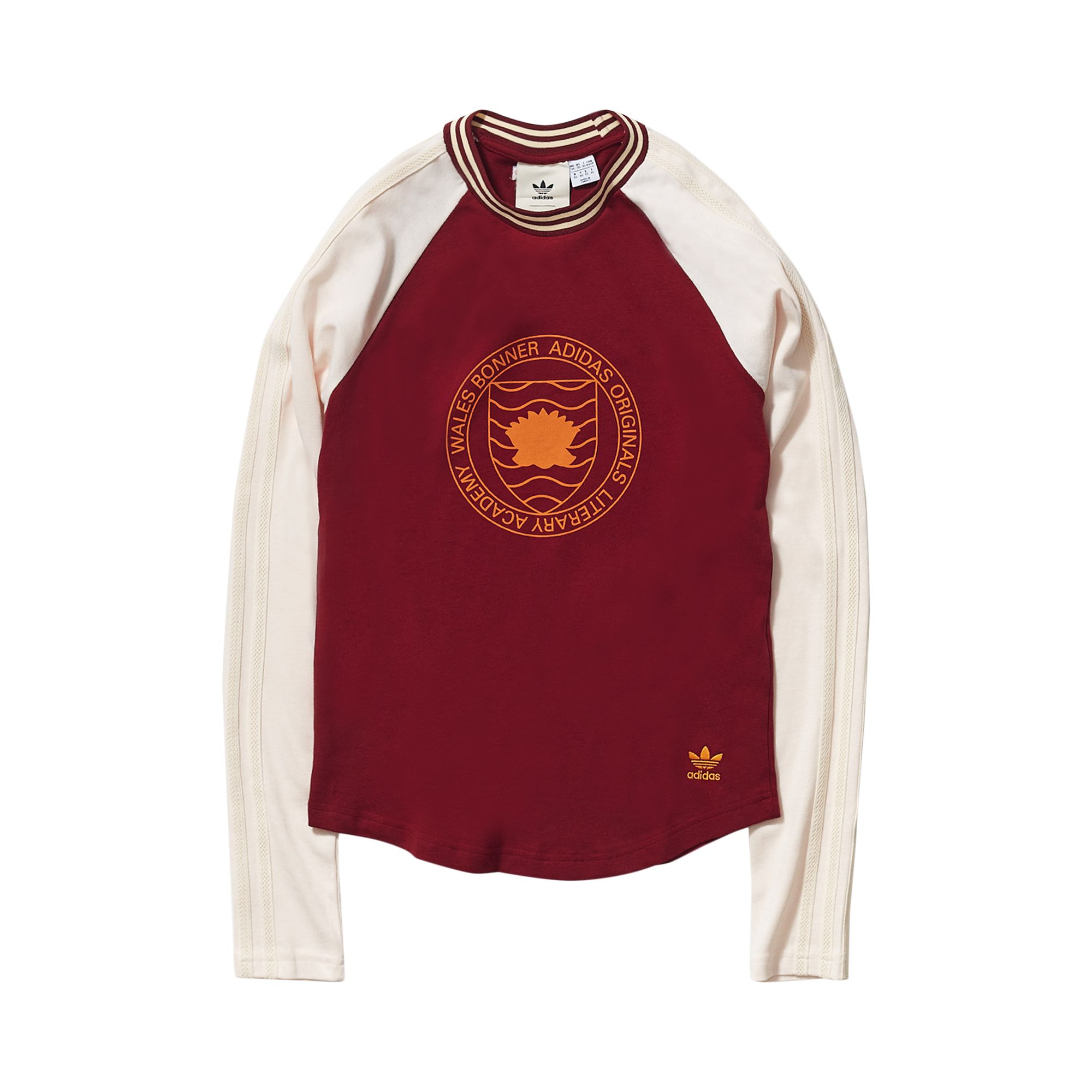 adidas x Wales Bonner Graphic Long-Sleeve T-Shirt 'Collegiate Burgundy' | Red | Men's Size S