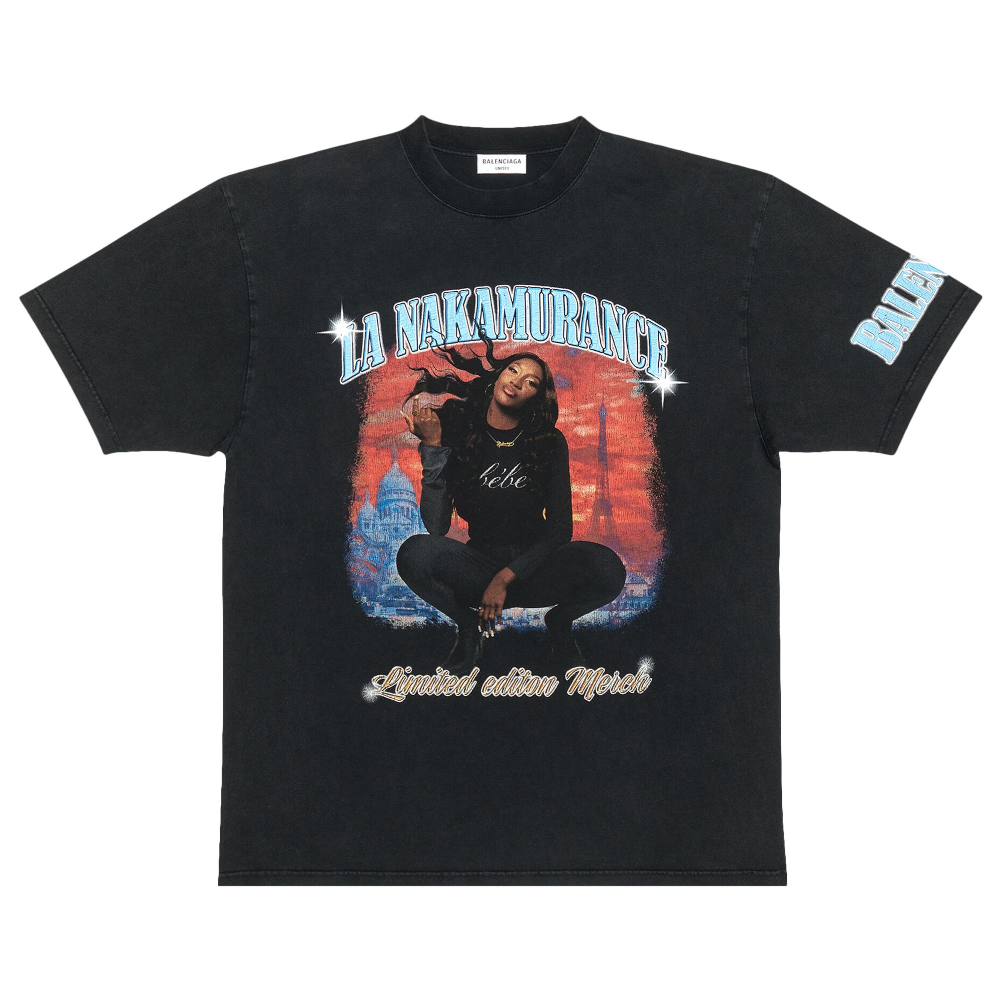 Balenciaga Music Aya Nakamura Merch T-Shirt 'Black' | Men's Size XS