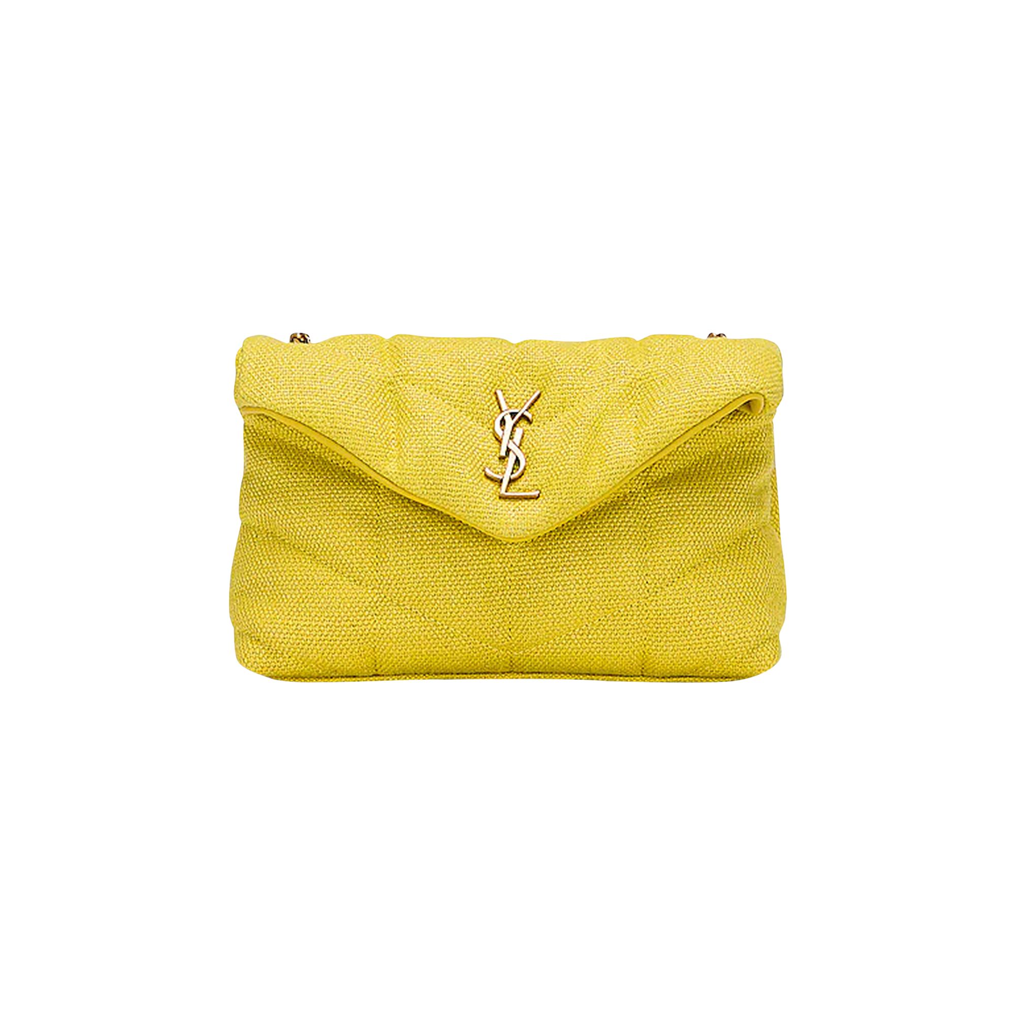 Pre-owned Saint Laurent Puffer Toy Bag 'lemon Pie' | Yellow | Women's Size Onesize