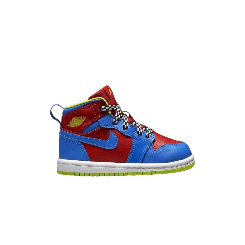Air Jordan 1 Retro High TD 'Cyber Red Blue' | Infant Size 8 - 705304-615