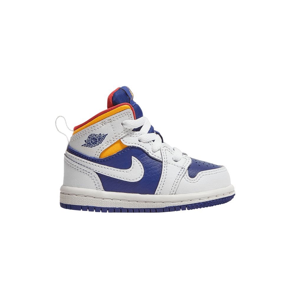 Air Jordan 1 Mid TD 'White Deep Royal Blue' | Infant Size 6 - 640735-131