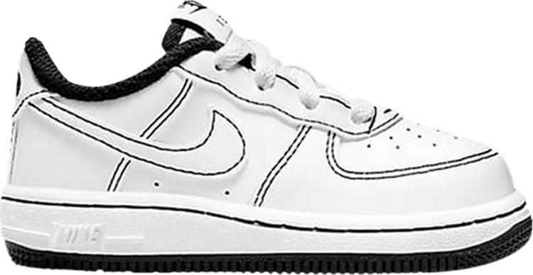 Nike Air Force 1 '07 Low GS 'Contrast Stitch - White Black