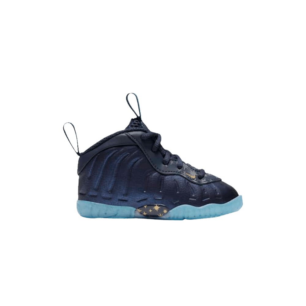 Nike Little Posite One TD 'Gold Stars' | Blue | Infant Size 5 - CZ6549-400