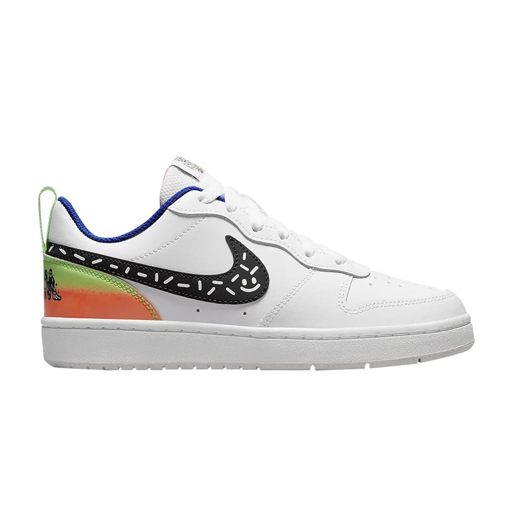 Pre-owned Nike Court Borough Low 2 Gs 'white Black Photon Dust' | Kid's Size 7