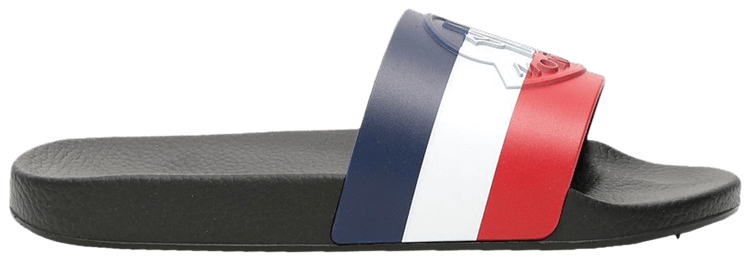 Basile x Moncler Pool Slide White Multi