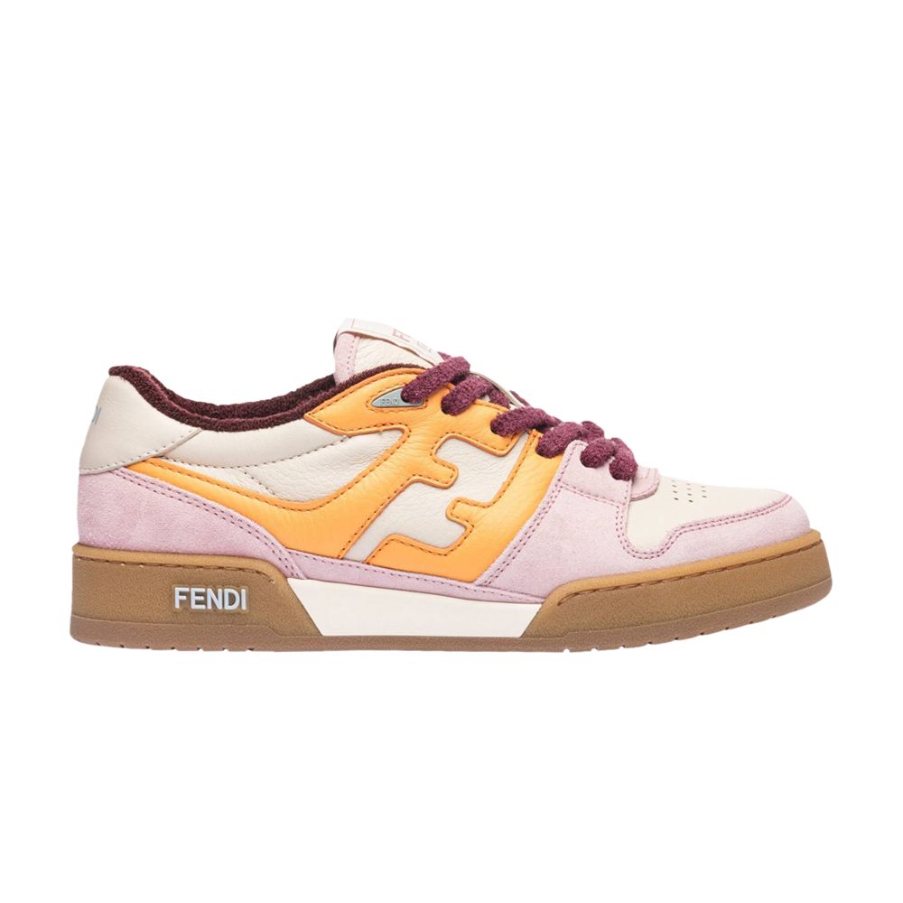 Pre-owned Fendi Wmns Ff Mixed Leather Low 'pink'