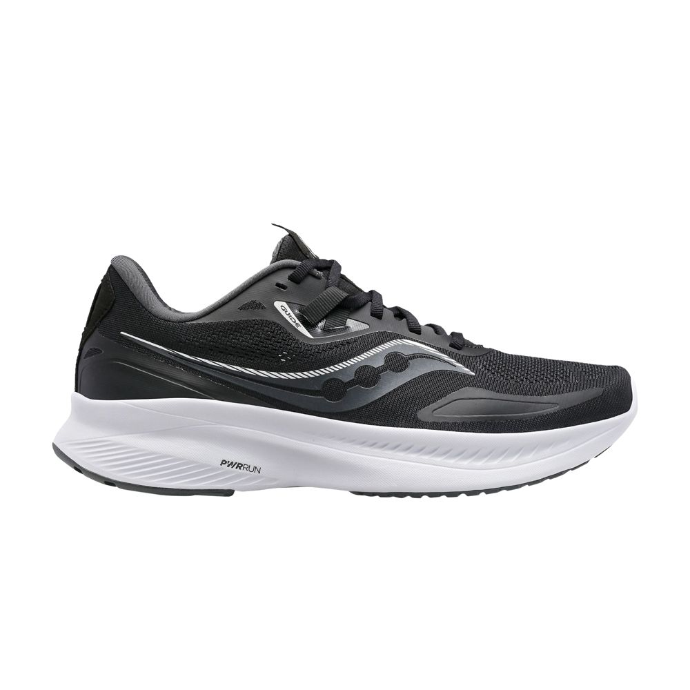 Pre-owned Saucony Wmns Guide 15 Wide 'black White'