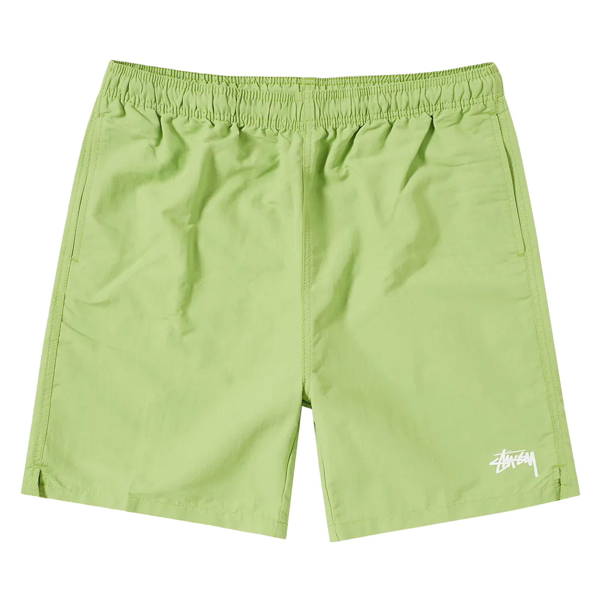 Pre-owned Stussy Stock Water Short 'lime' In Green