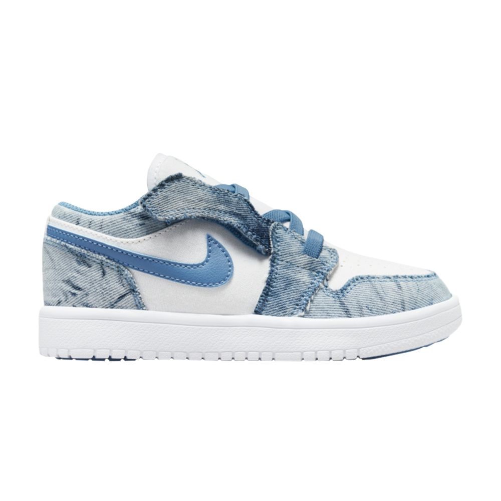 Pre-owned Air Jordan 1 Low Alt Ps 'washed Denim' | White | Kid's Size 3