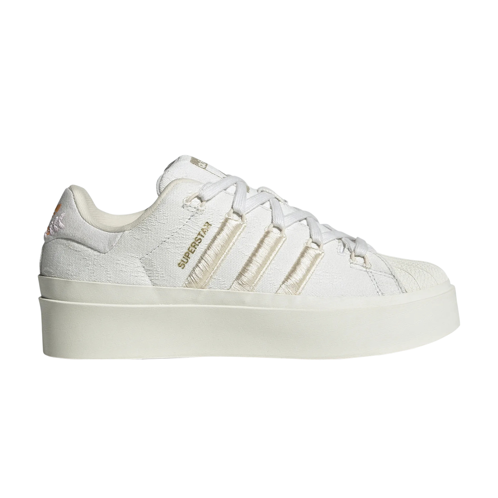 Pre-owned Adidas Originals Wmns Superstar Bonega 'embroidered Floral' In White