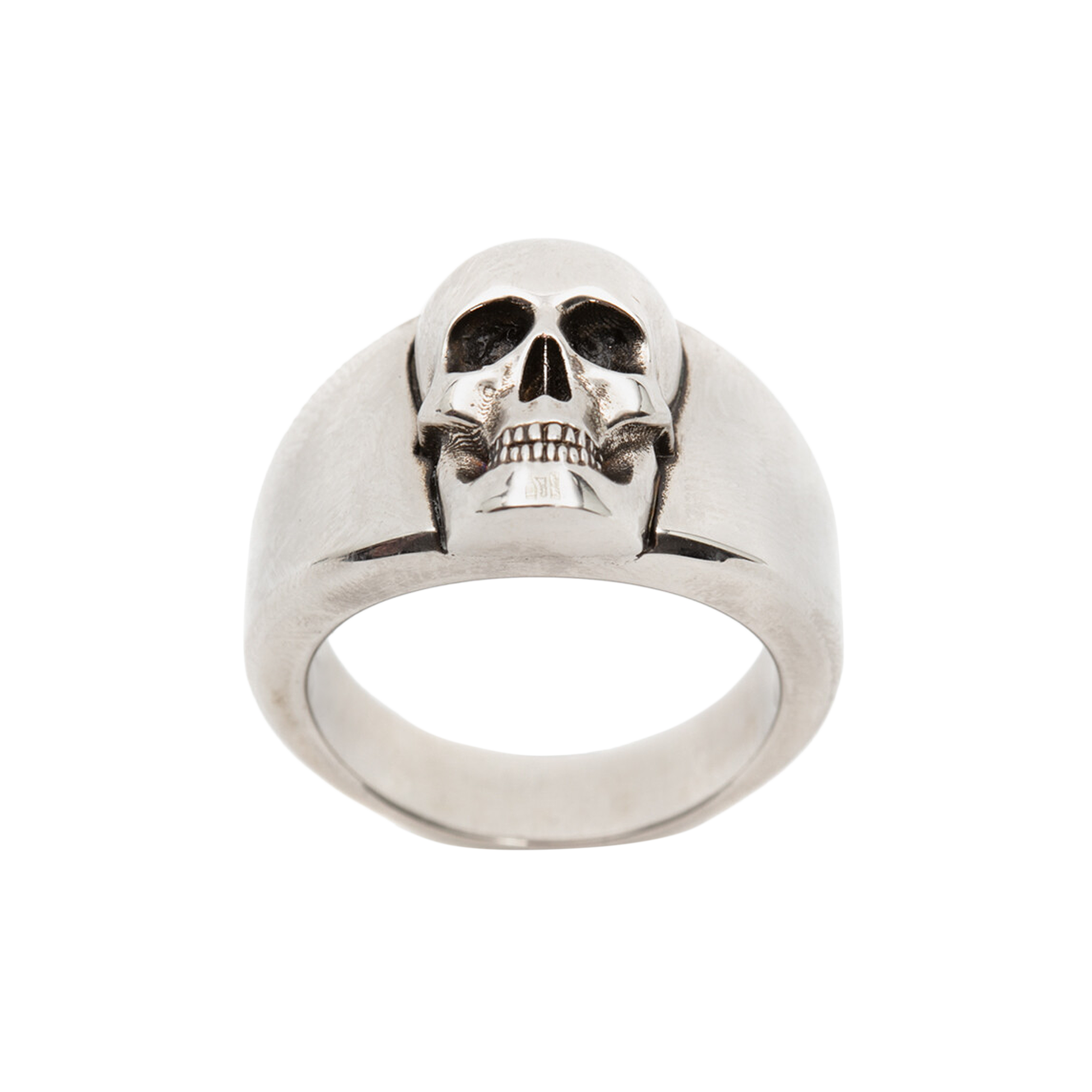 Pre-owned Alexander Mcqueen Skull Ring 'silver'