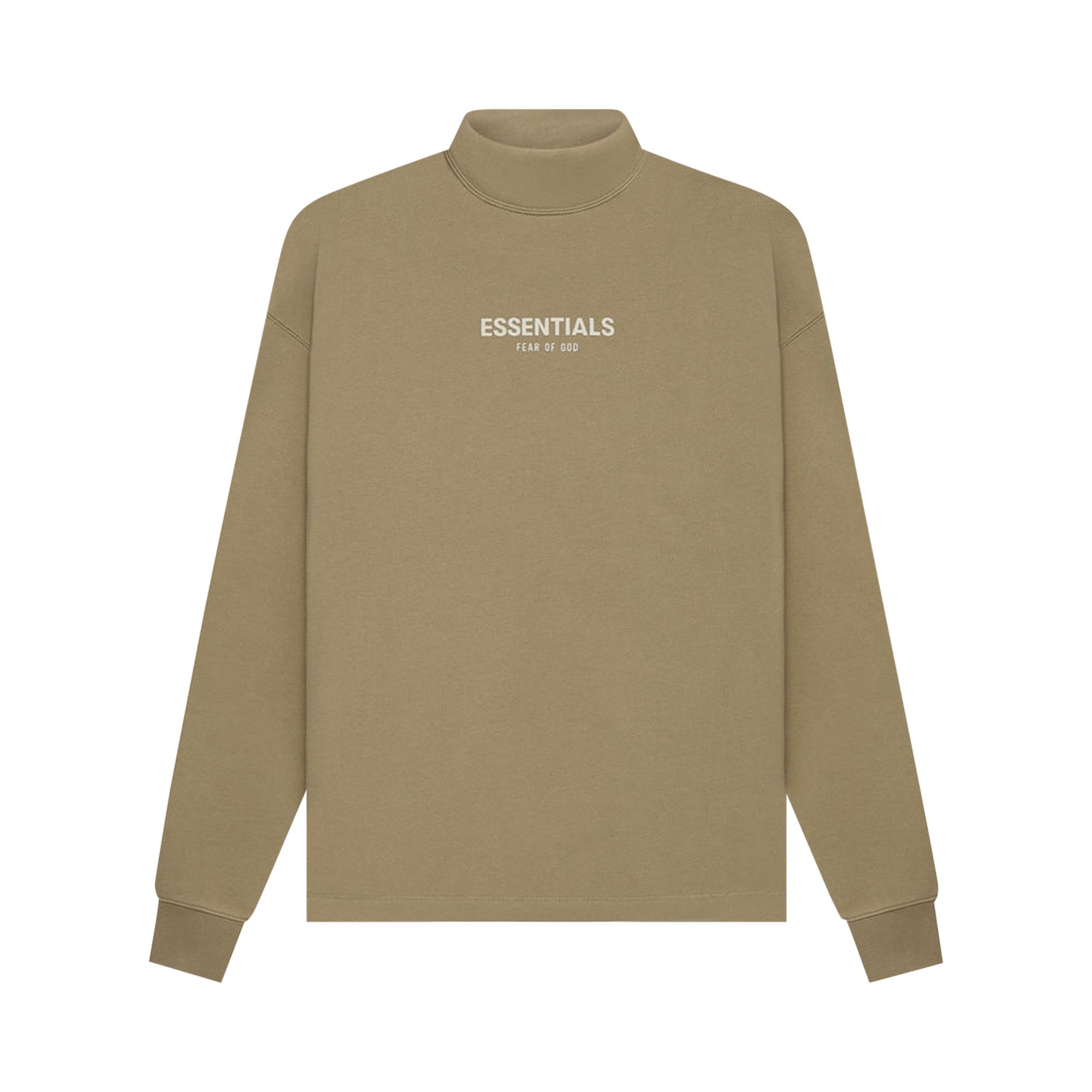 Fear of God Essentials Relaxed Mockneck 'Oak' | Green | Men's Size XL