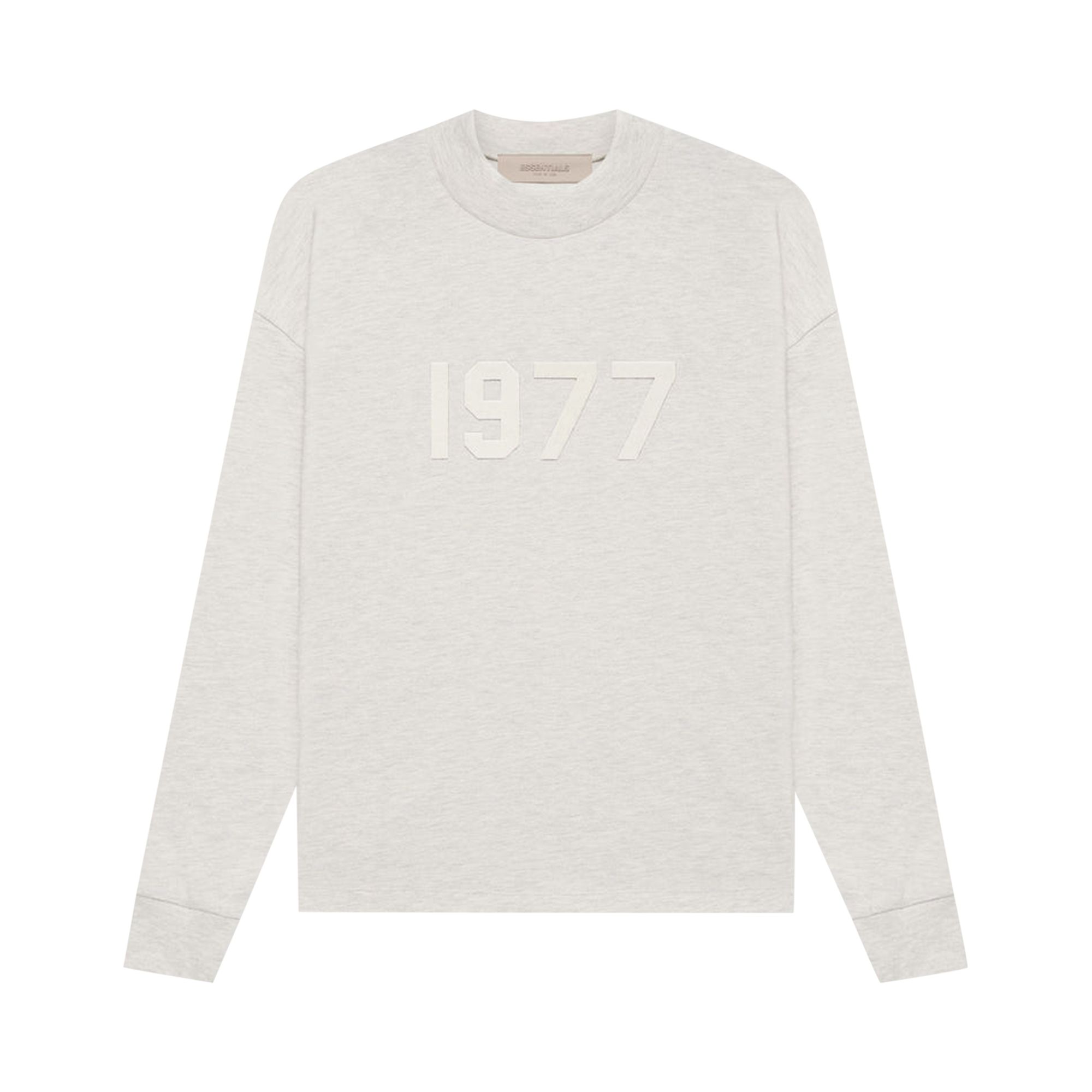 Fear of God Essentials Essentials Long-Sleeve Tee 'Light Oatmeal' | Grey | Men's Size S