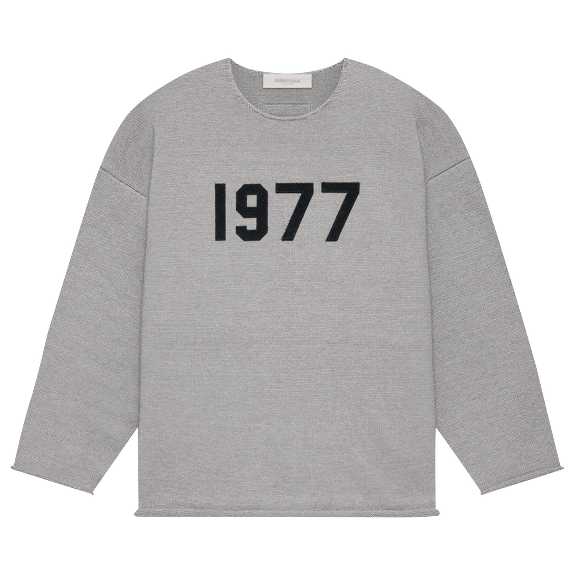 Fear of God Essentials Raw Edge Sweater 'Dark Oatmeal' | Grey | Men's Size 2XS