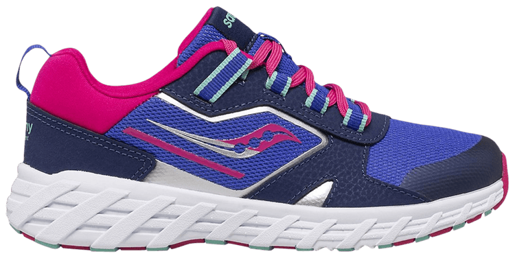Saucony Wind Shield 20 Big Kid Blue Pink
