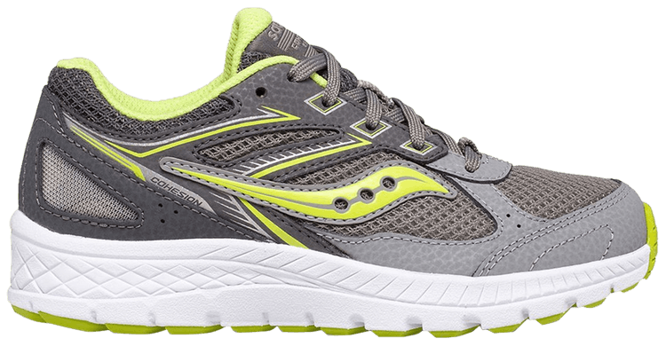 Saucony Cohesion 14 Lace Big Kid Grey Citron