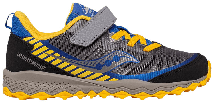 Saucony Peregrine 11 Shield AC Big Kid Grey Blue Gold