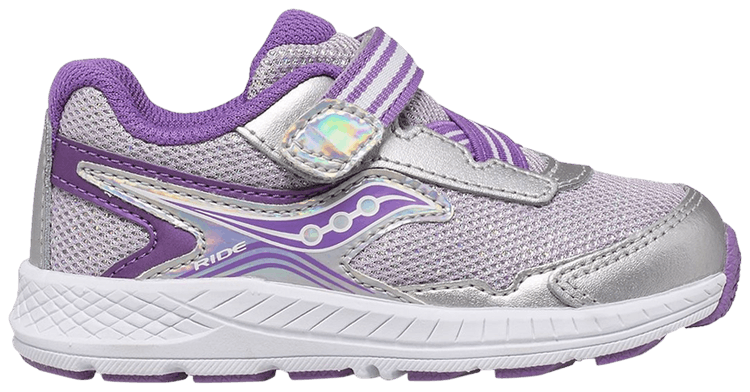 Saucony Ride 10 Big Kid Silver Purple