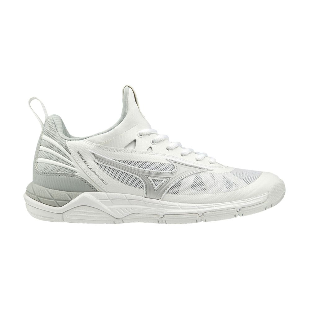 Pre-owned Mizuno Wmns Wave Luminous 'white Grey' | Women's Size 7