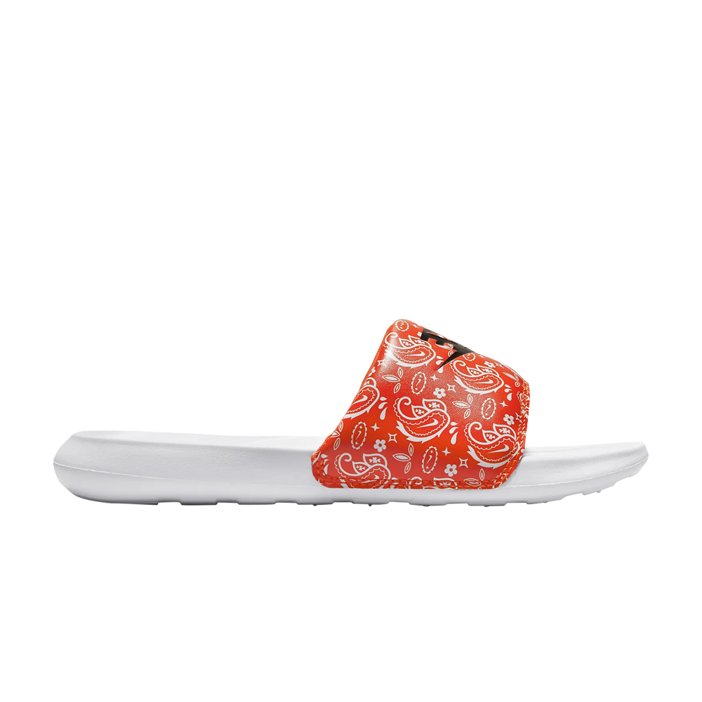 Pre-owned Nike Wmns Victori One Slide 'paisley' In Orange