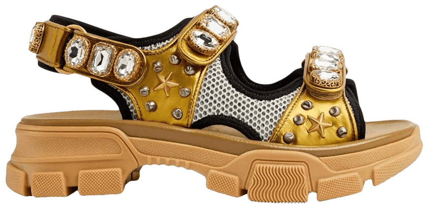 Buy Gucci Wmns Sandals 'Aguru Jewel Gold' 552803 DOR70 8065 GOAT
