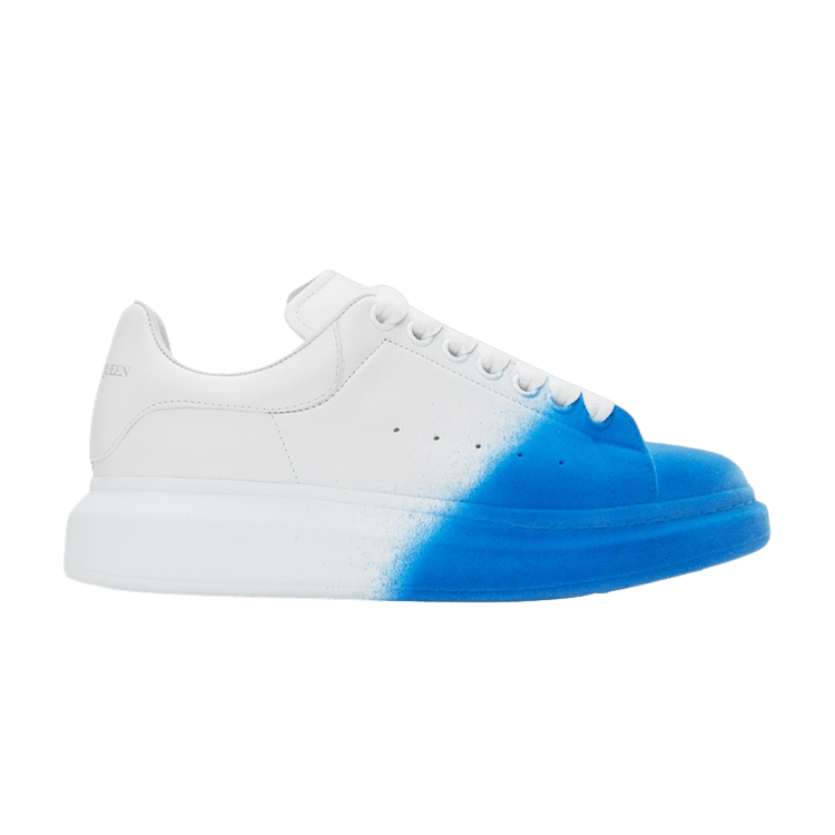 Buy Alexander McQueen Oversized Sneaker Sprayed Ombre White Lake Blue 575415 WHWM2 9707 GOAT