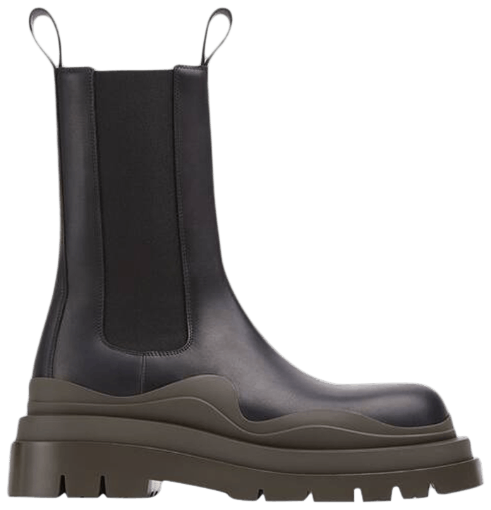 Bottega Veneta Tire Boot Black Camping