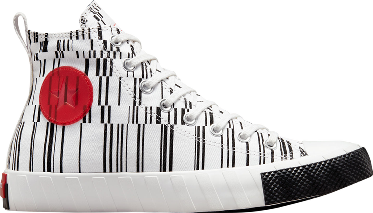 UNT1TL3D High 'Translucent Barcode - White University Red'