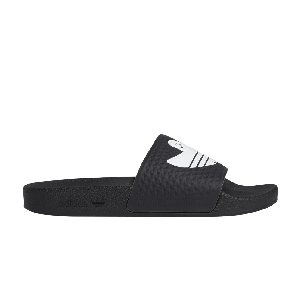 adidas Shmoofoil Slides 'Black White' | Men's Size 6.5