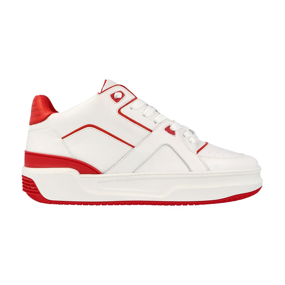 Pre-owned Just Don Courtside Low 'white Red' | Men's Size 41