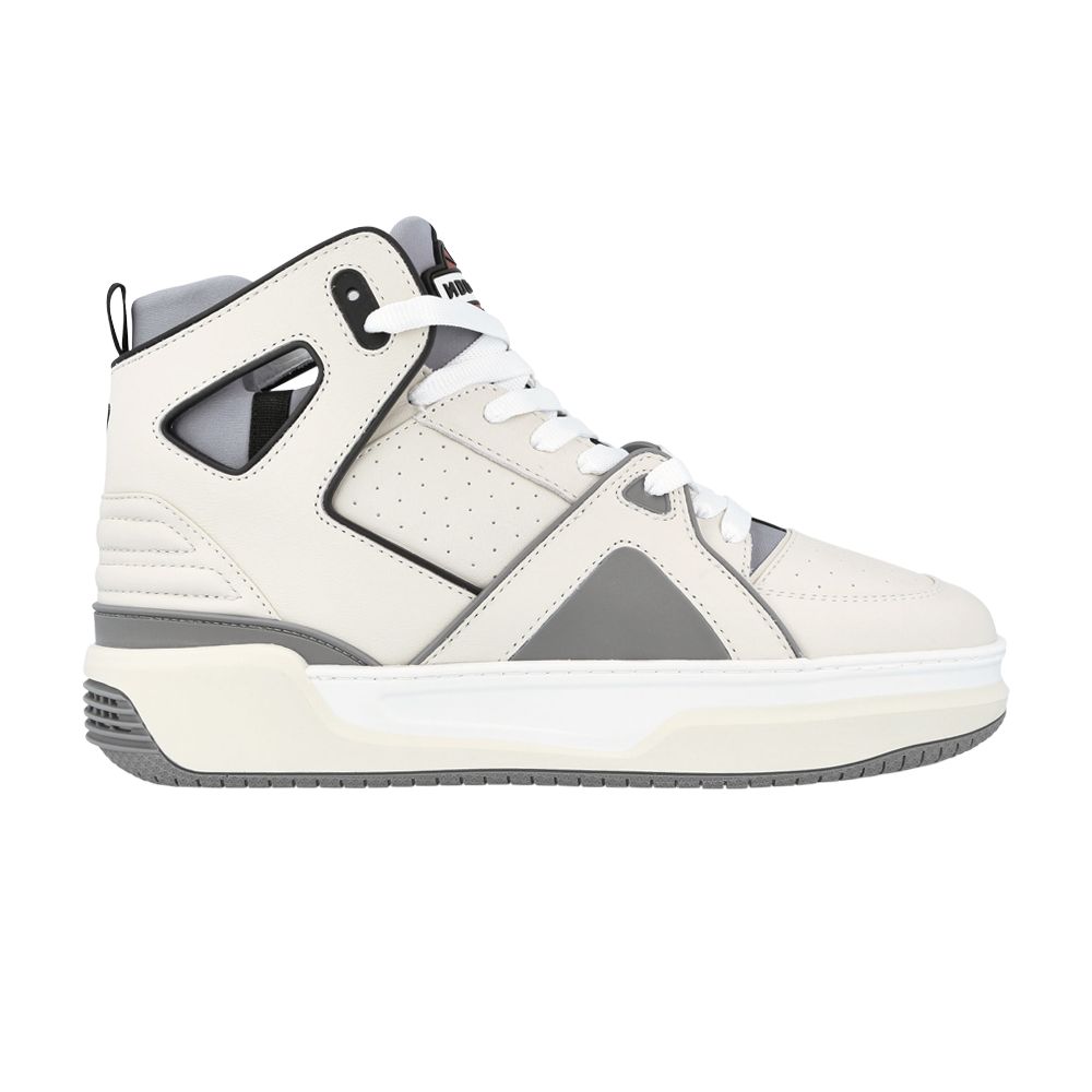 Pre-owned Just Don Basketball Courtside Hi 'white Grey' | Men's Size 41