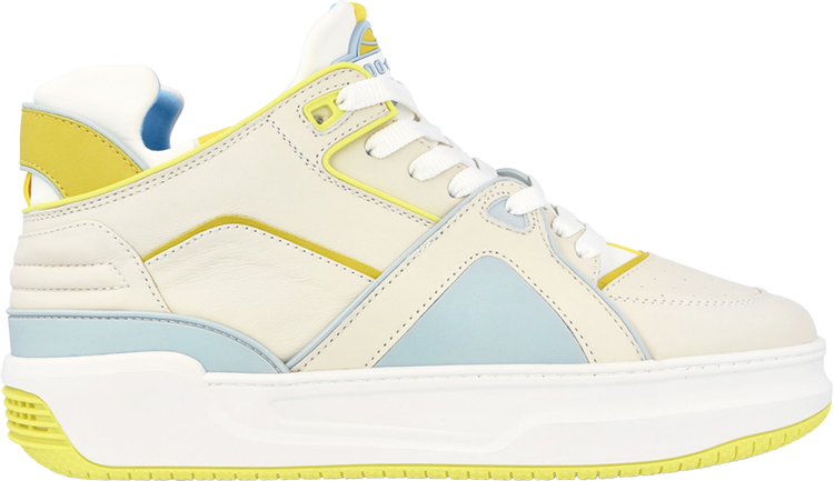 Just Don Tennis Courtside Mid Beige Yellow Blue