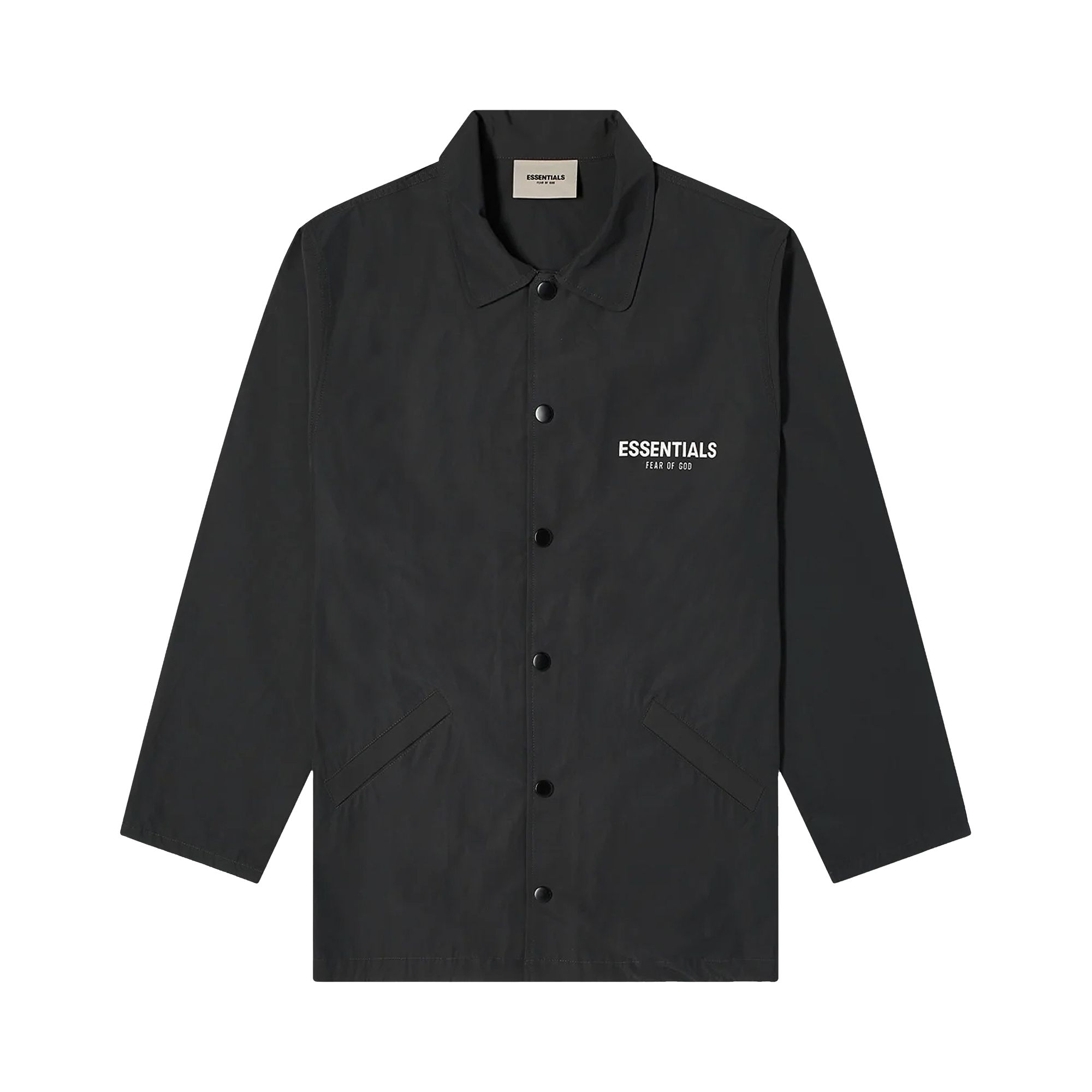 Pre-owned Essentials Fear Of God  Coaches Jacket 'strech Limo' In Black
