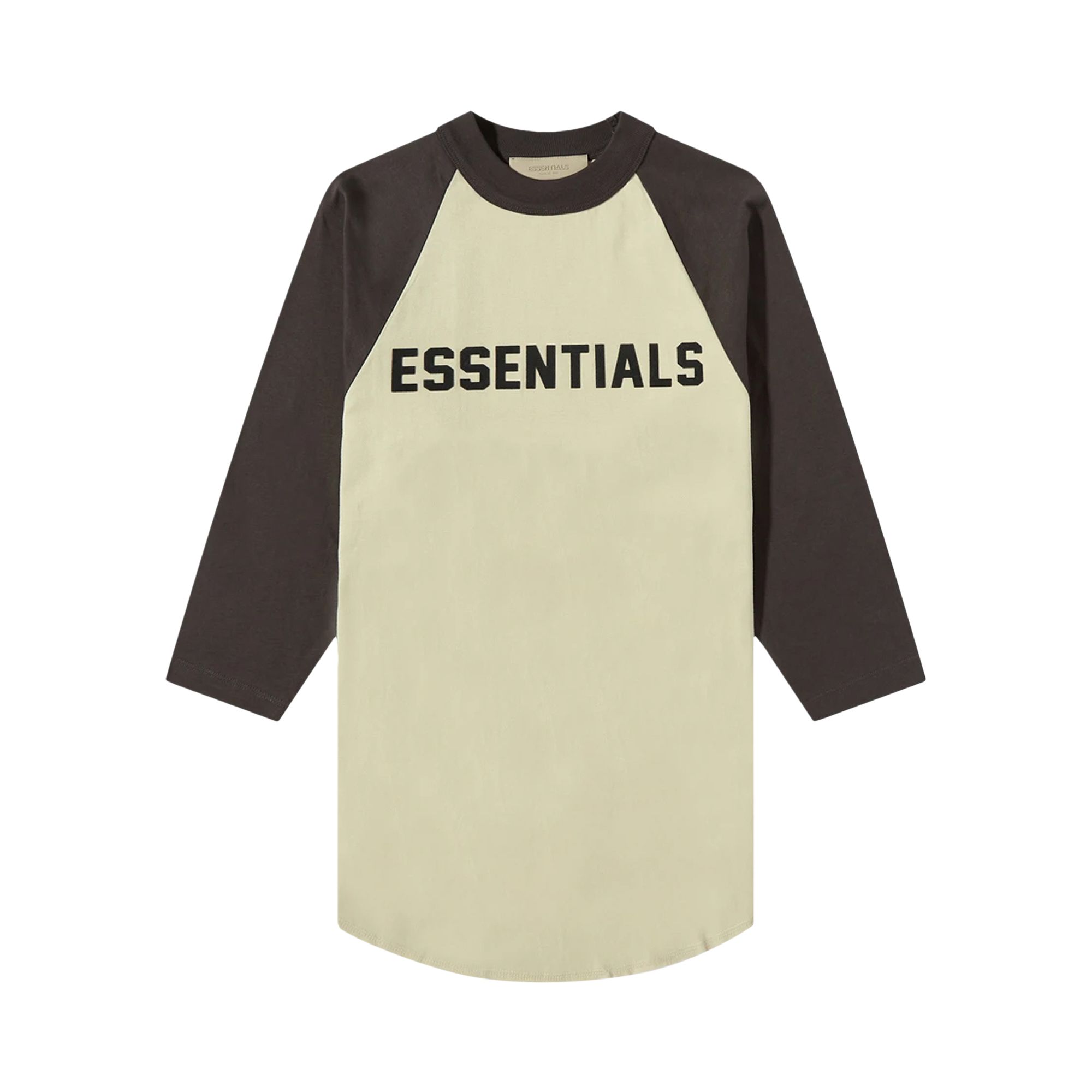 Fear of God Essentials Kids 3/4 Sleeve Baseball Tee 'Wheat' | Cream | Kid's Size 10