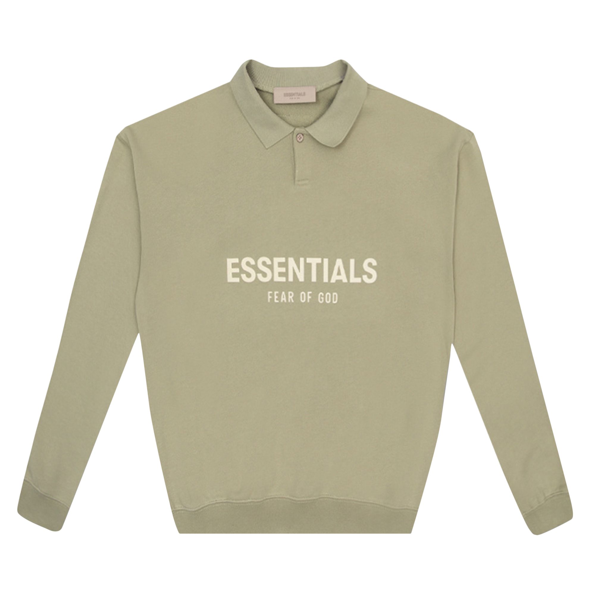 Fear of God Essentials Kids Long-Sleeve Polo 'Seafoam' | Green | Kid's Size 12