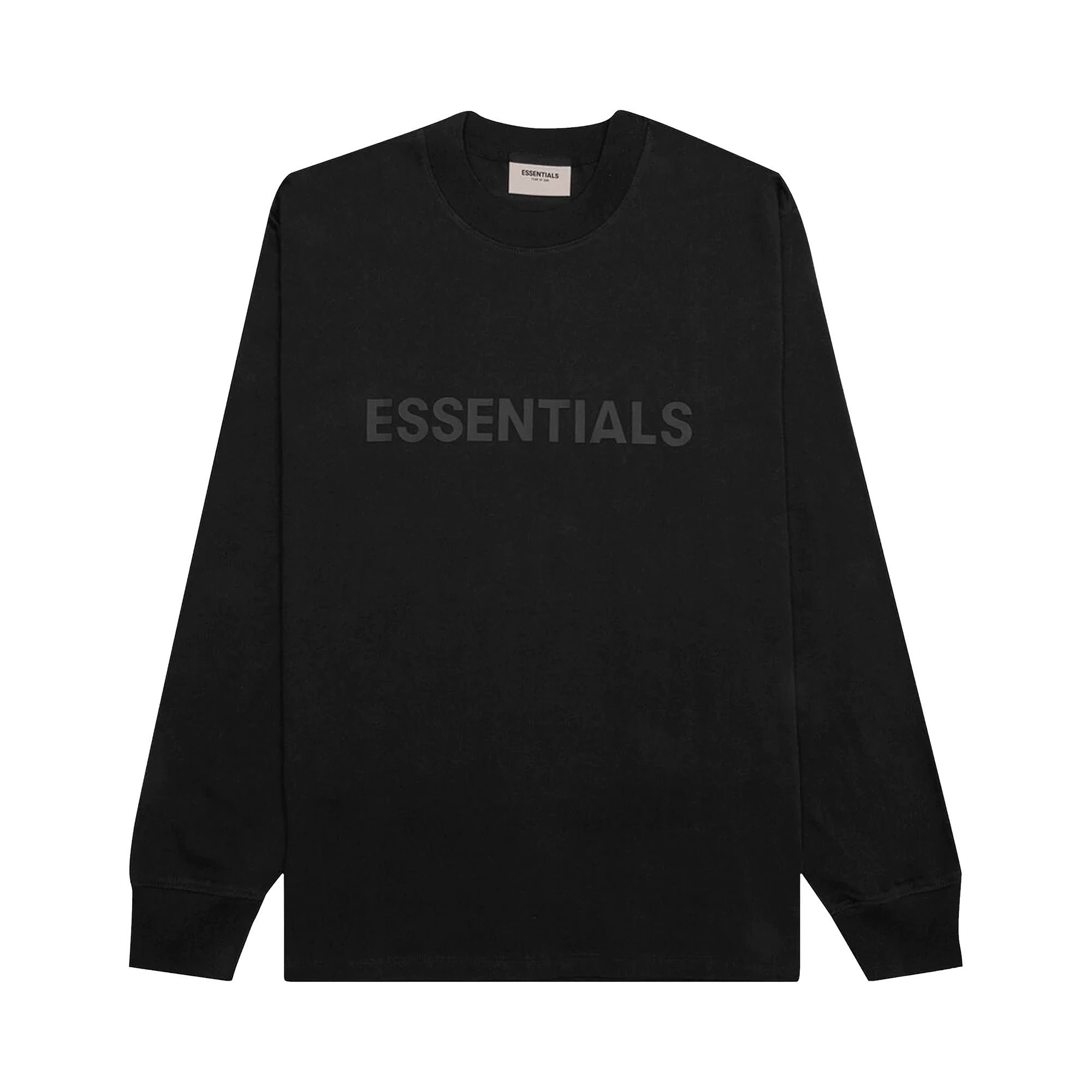 Fear of God Essentials Long-Sleeve Tee 'Strech Limo' | Black | Men's Size L