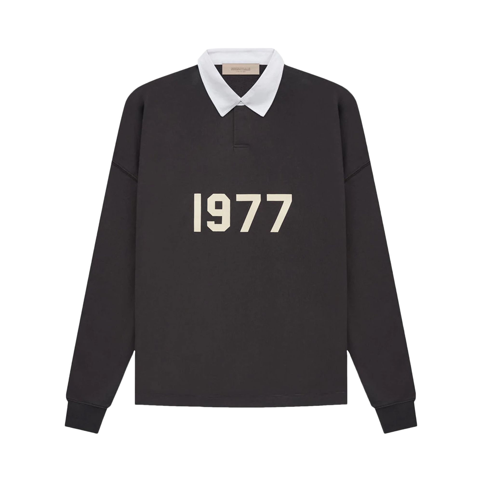 Fear of God Essentials Rugby Polo 'Iron' | Black | Men's Size L