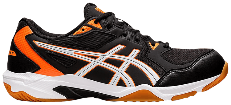 Asics Gel Rocket 10 2E Wide Black Shocking Orange