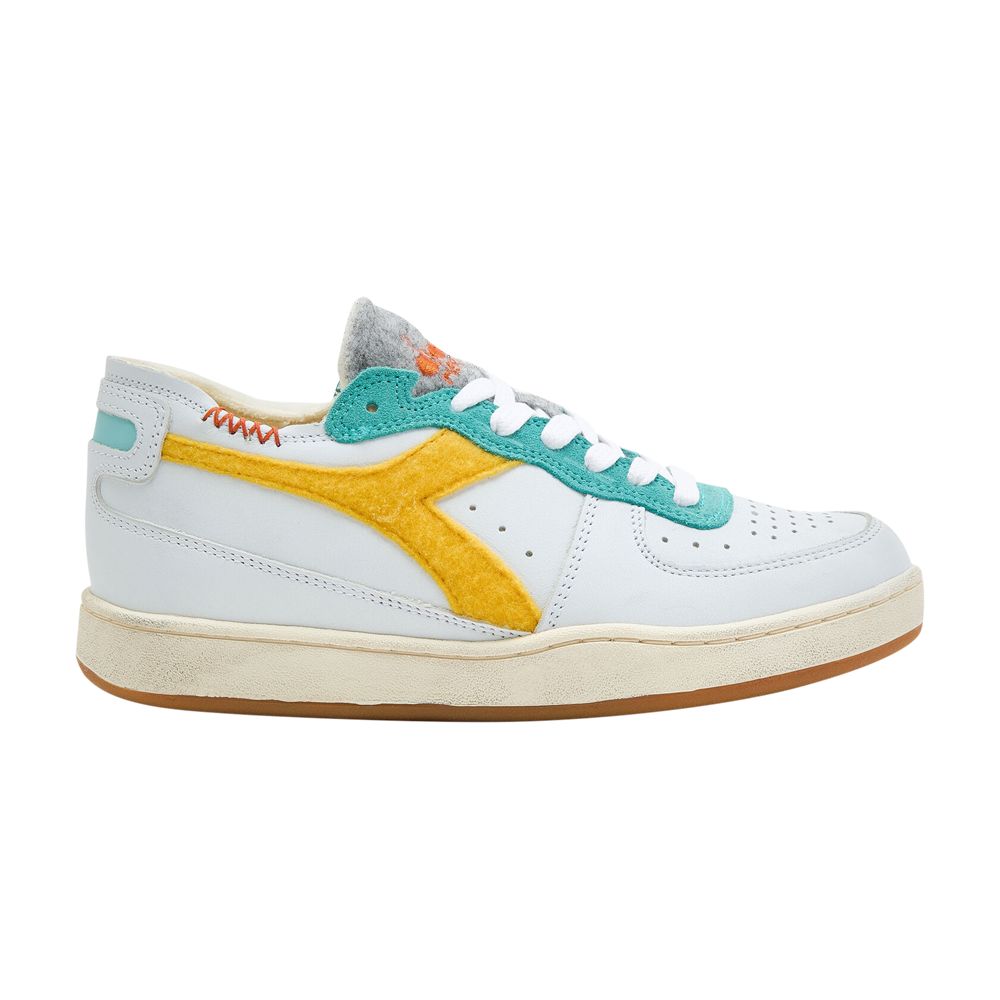 Diadora Mi Basket Row Cut 'White Banana' | Men's Size 5.5 - 201-178541-C9158