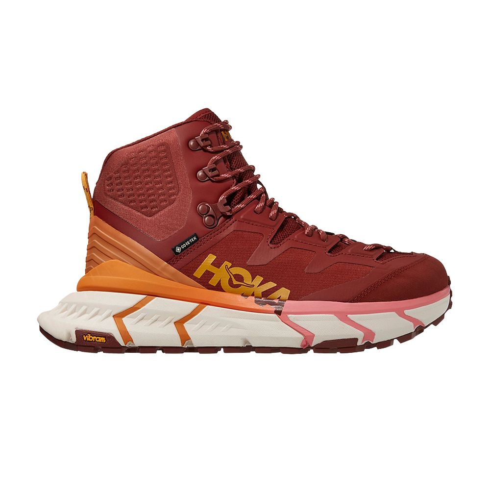 Pre-owned Hoka One One Wmns Tennine Hike Gtx 'cherry Mahogany Strawberry Ice' In Brown