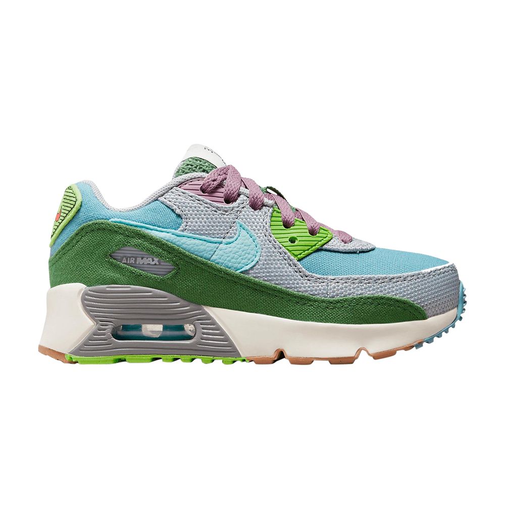 Nike Air Max 90 SE PS 'Sun Club - Worn Blue Treeline' | Multi-Color | Kid's Size 12 - DQ4017-400