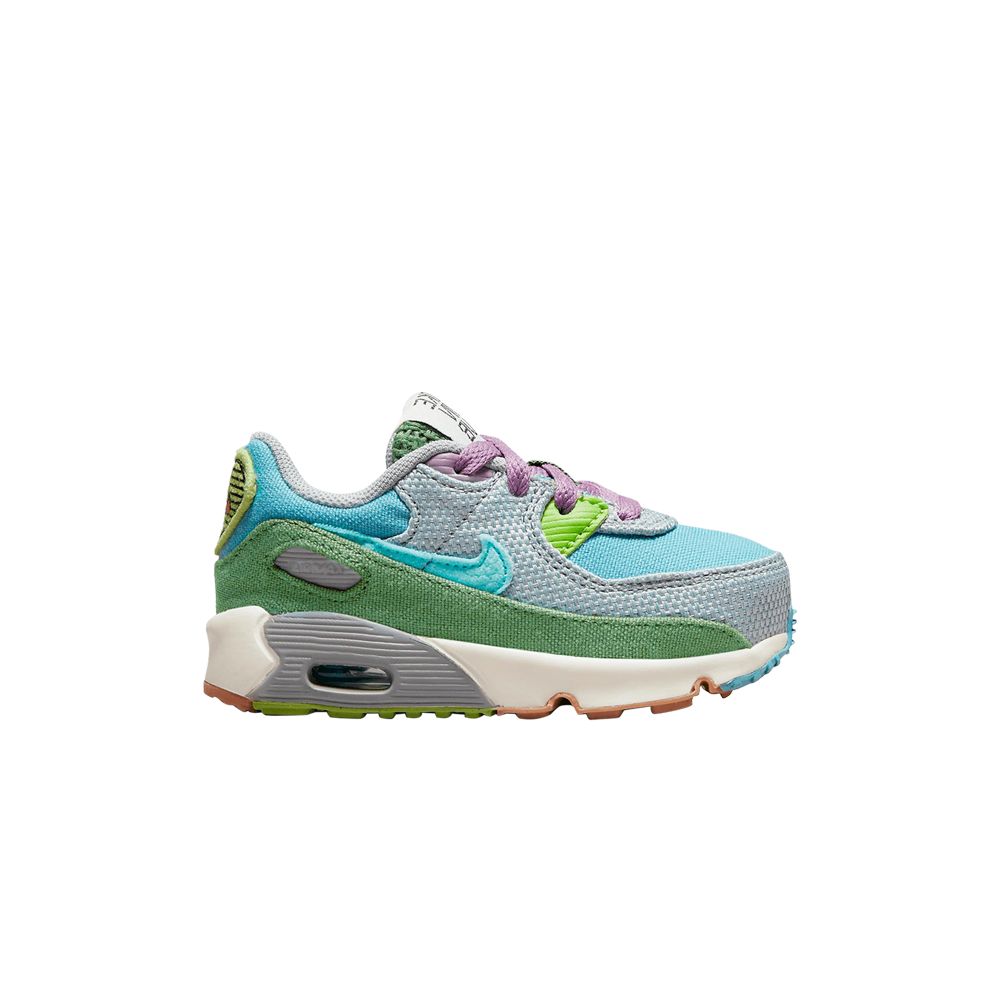 Nike Air Max 90 SE TD 'Sun Club - Worn Blue Treeline' | Multi-Color | Infant Size 8 - DQ4018-400
