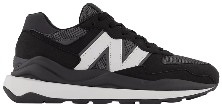 New Balance 5740 Big Kid Wide Black White
