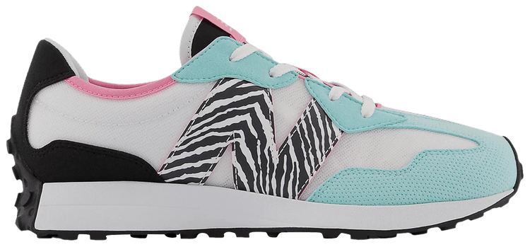 New Balance 327 Big Kid Wide Zebra