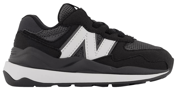 New Balance 5740 Toddler Wide Black White