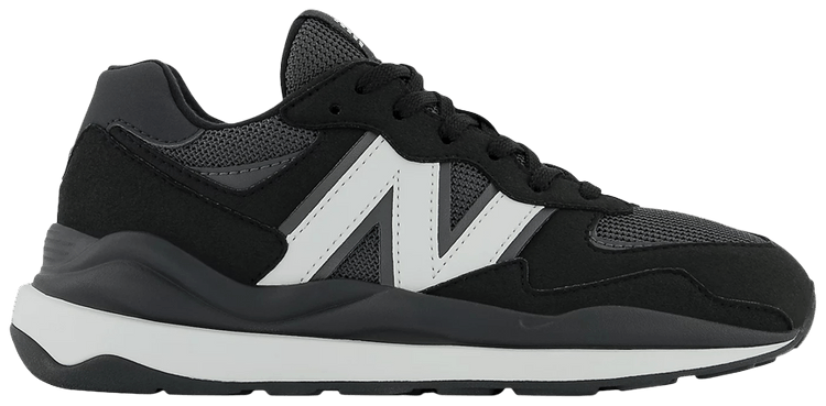 New Balance 5740 Little Kid Wide Black White