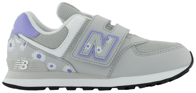 New Balance 574 Hook  Loop Little Kid Summer Fog Violet Florals