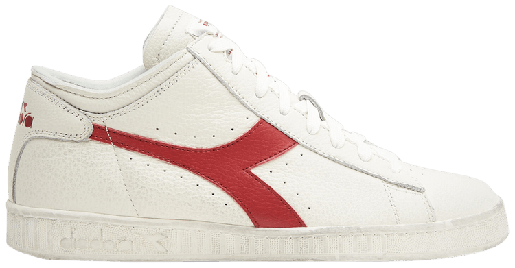 Diadora Game L Waxed Row Cut White Red Pepper