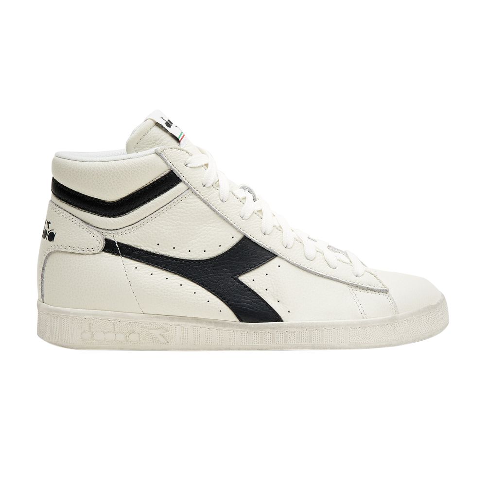 Diadora Game L High Waxed 'White Black' | Men's Size 6 - 501-178300-C0351