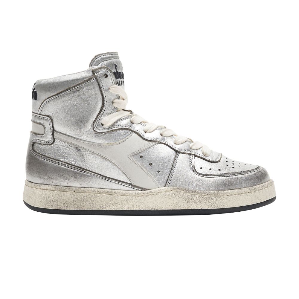 Diadora Mi Basket Metal Used 'Silver White' | Men's Size 5 - 201-178539-C1543